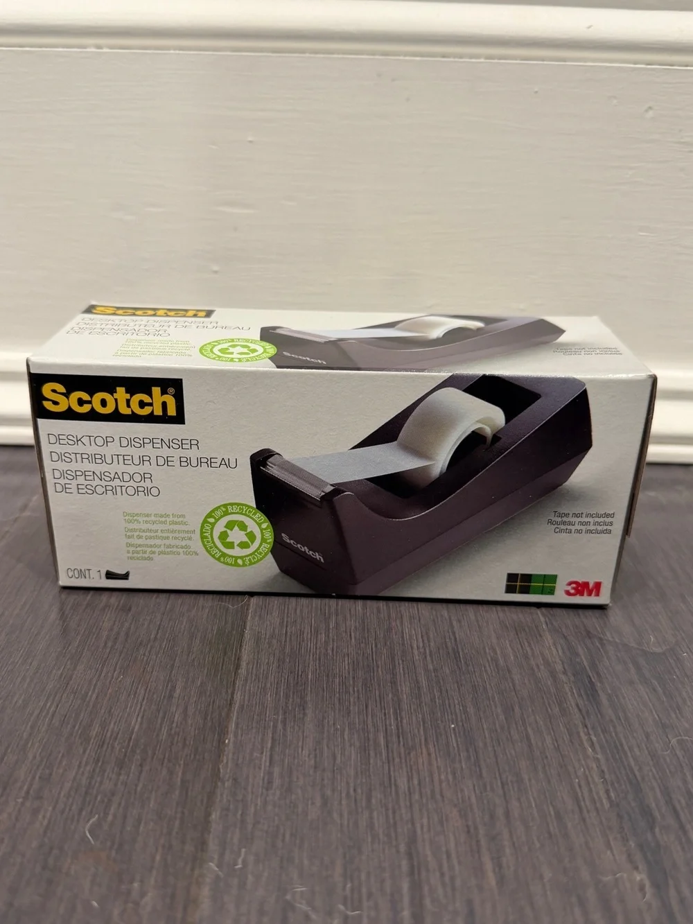 NWT Scotch Black Desktop Tape Dispenser by 3M Home Office